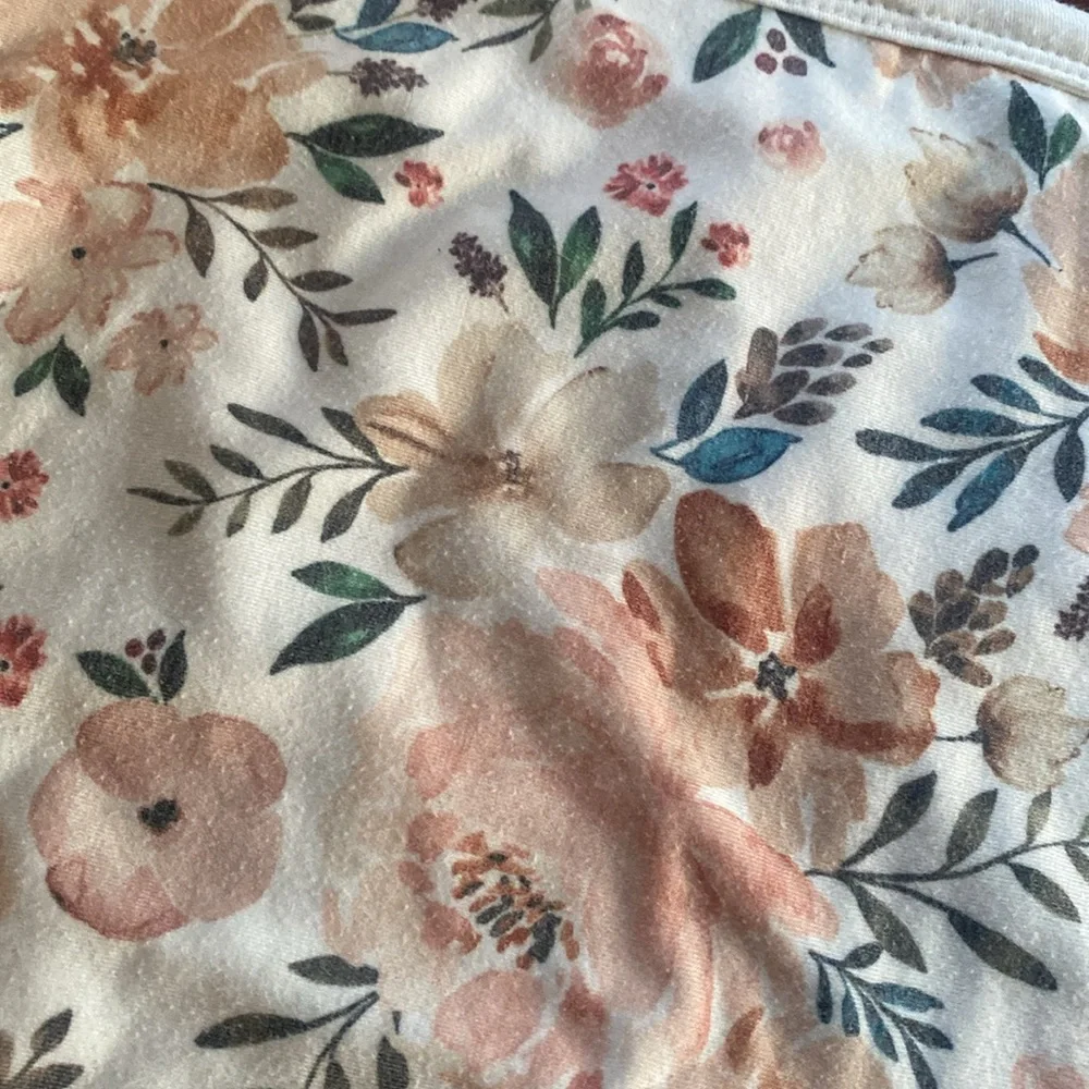 Lot of 3 Newborn 0-3m Baby Girl Pink Swaddles + Copper Pearl Burp Cloth Floral